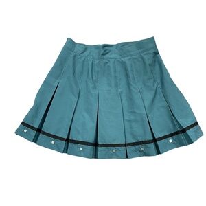 IXSpa ‎ Jamie Sadock 8 Pleated Green Skort Tennis Golf Athletic 100% Polyester